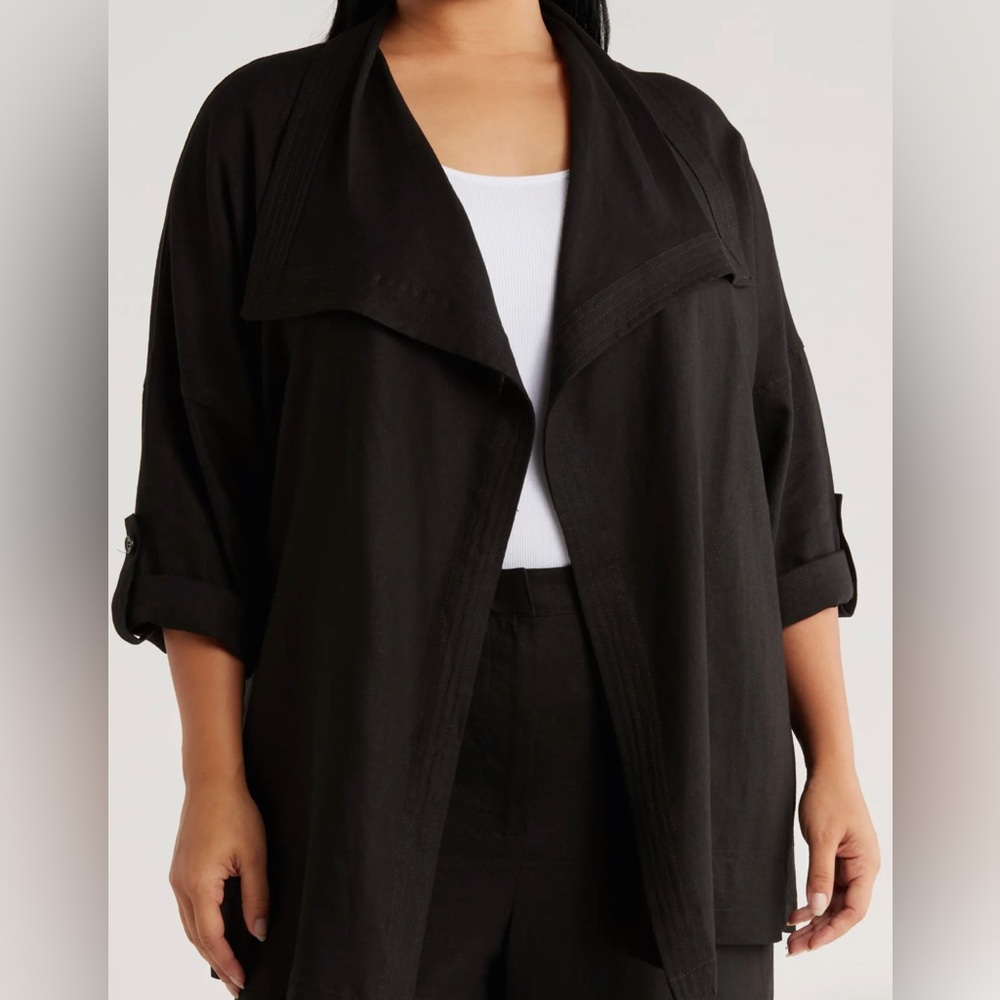 Max Studio Black Lightweight Jacket Nwot - image 3